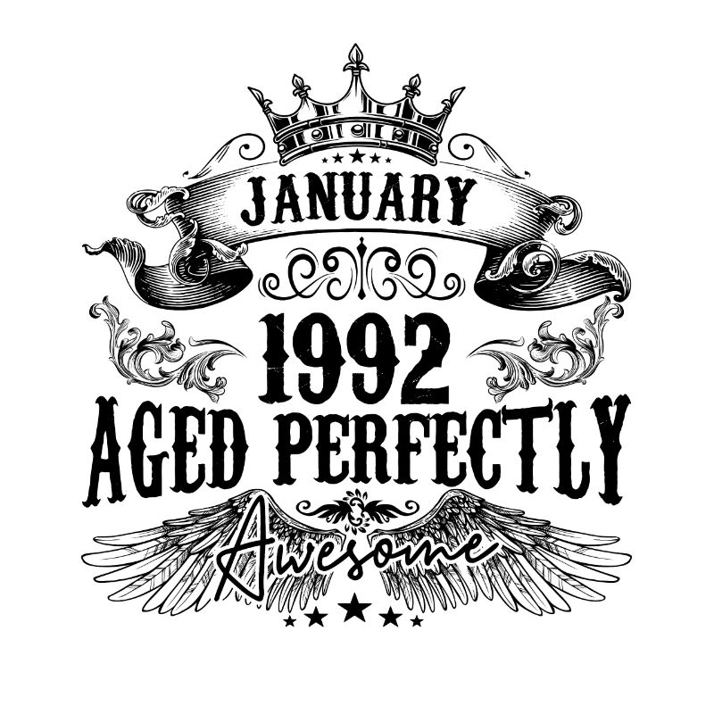 1992 | Januar Aged Perfectly 1992 Geburtstagsgeschenk
