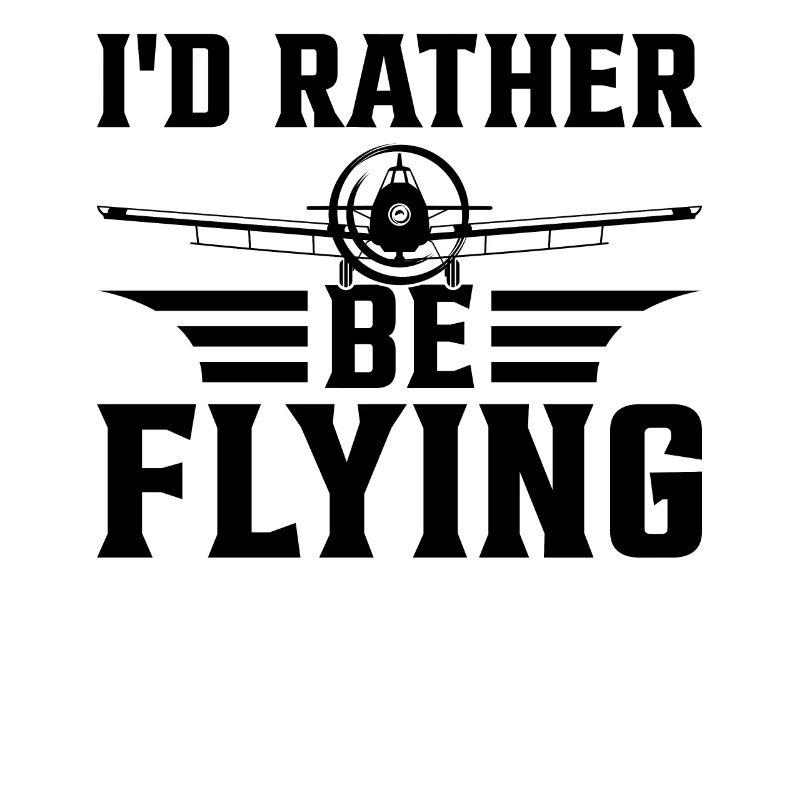 Double-Decker Airplane Pilot Biplane Pilot - I'd R