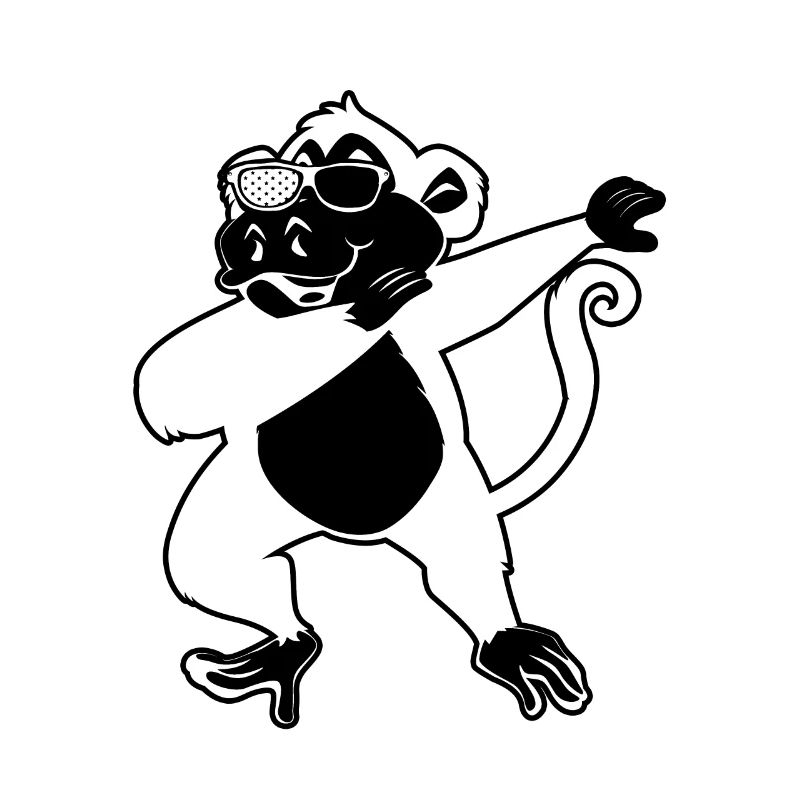 Dab Dance Singe Orang-outan Monkey Lover - Dabbing