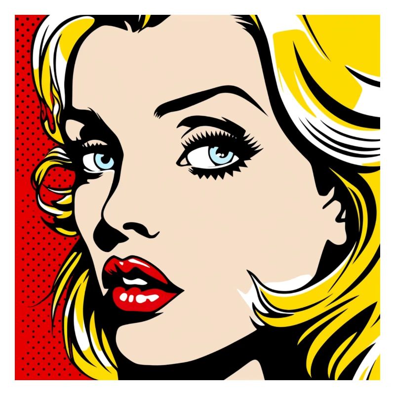 Artwork: « Comic Queen » dans le style pop art