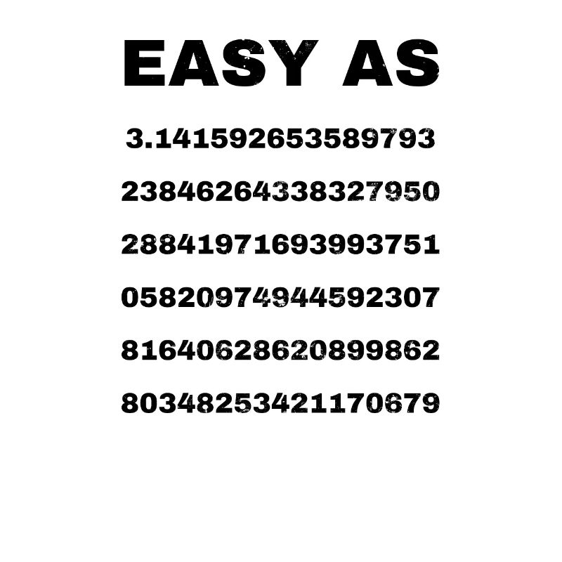 3.14 Pi Easy As Gift