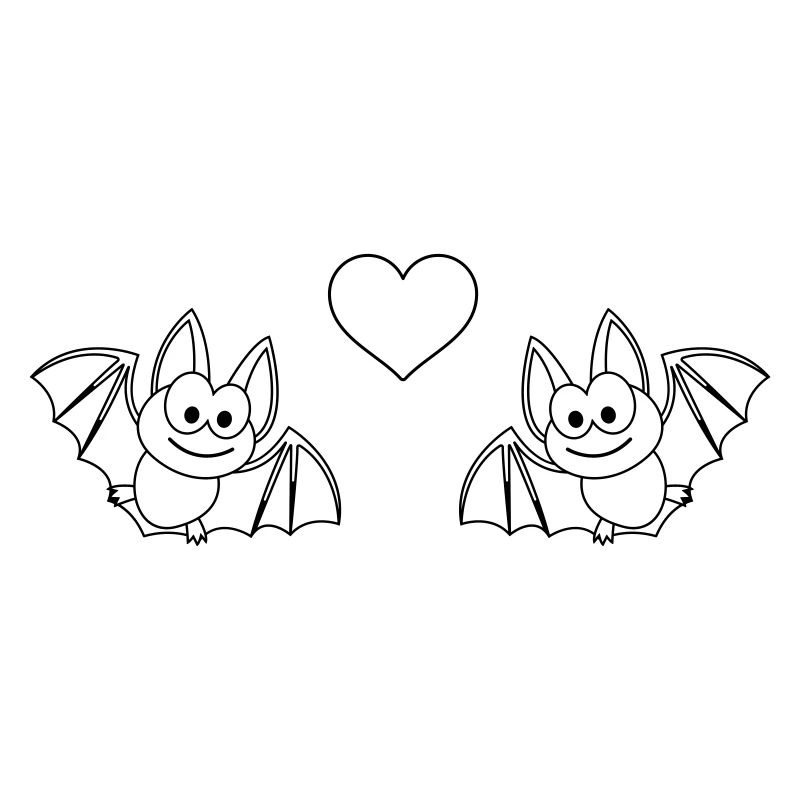 Fledermaus Comic Paar liebe
