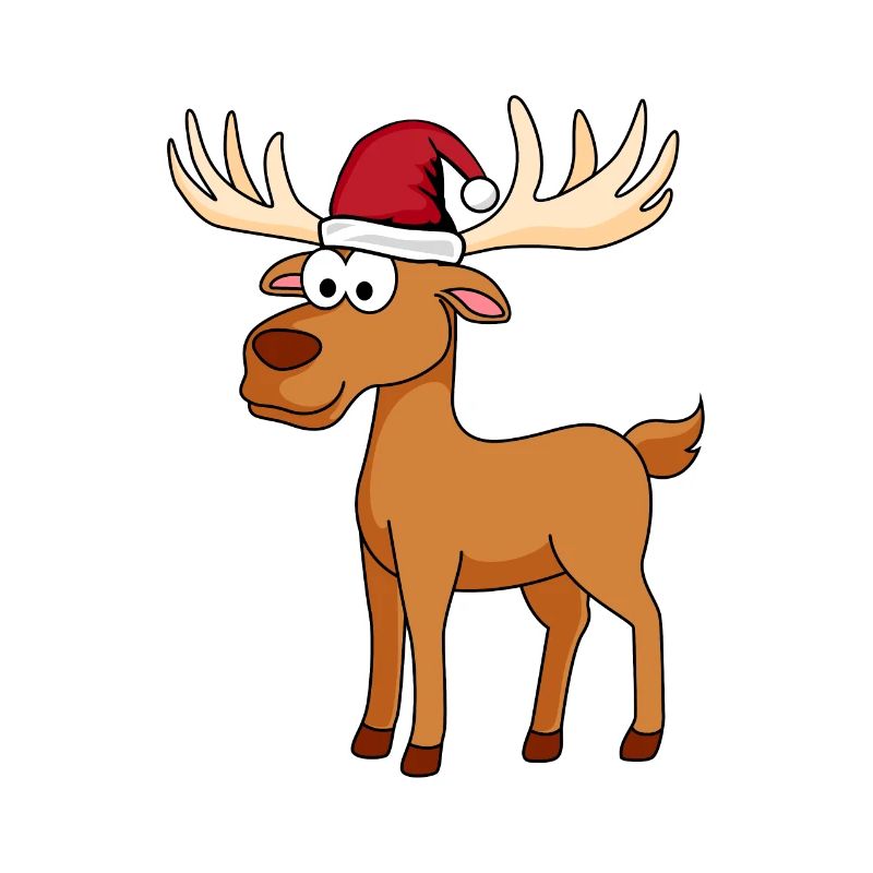 Elch Comic Weihnachten