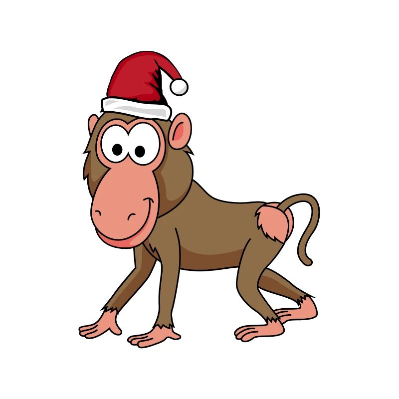 Monkey affe Weihnachten