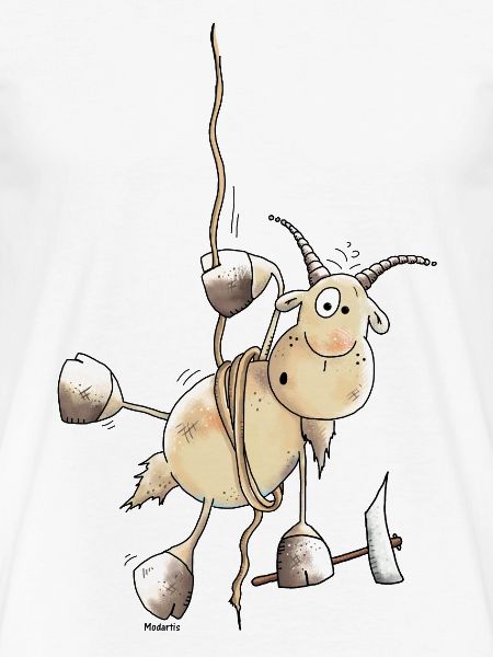 Abenteuerlustiger Steinbock - Bergsteiger