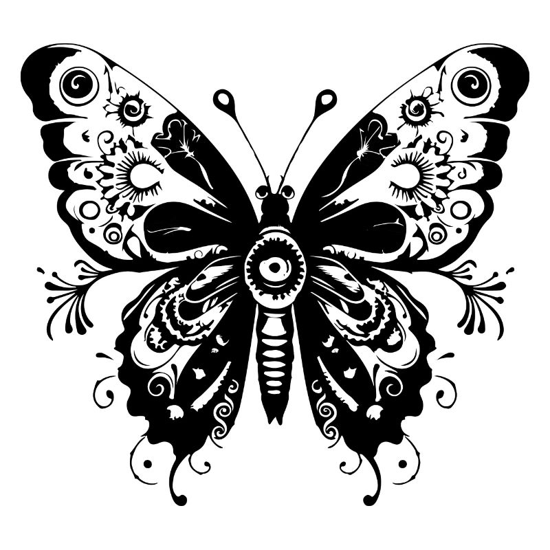 Schmetterling Mandala Boho