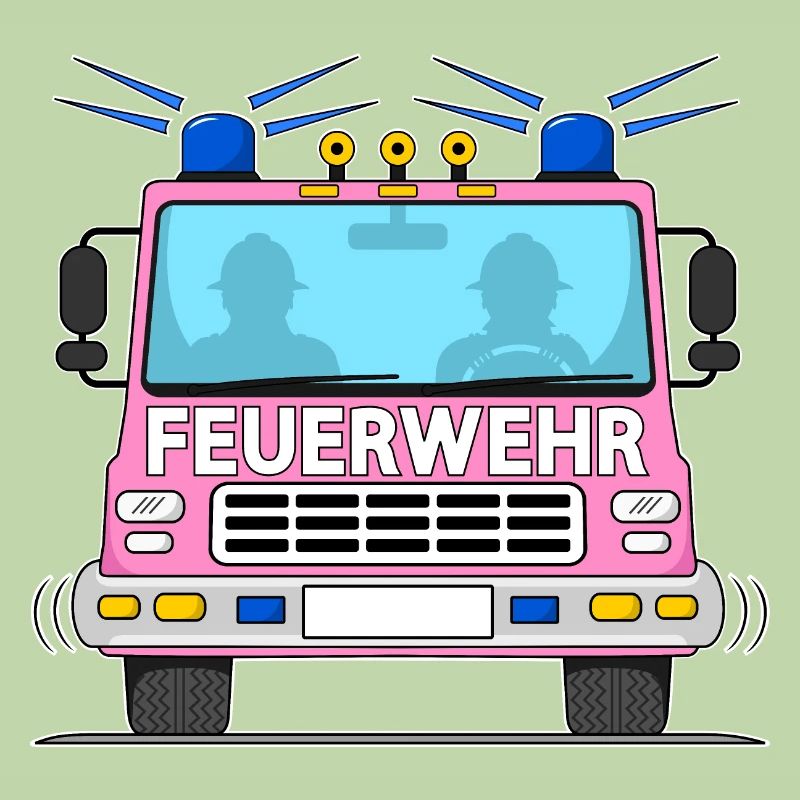 Fire engine in pink