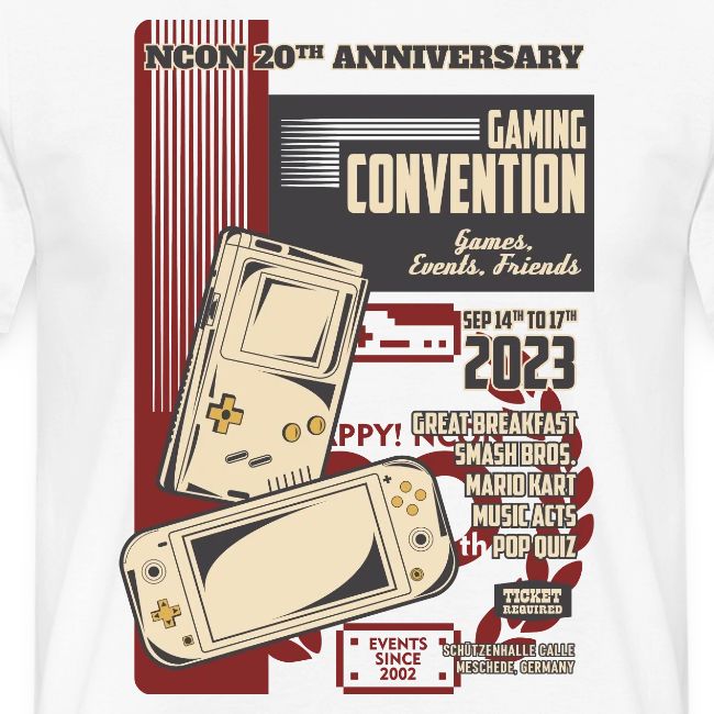ncon 20th event design