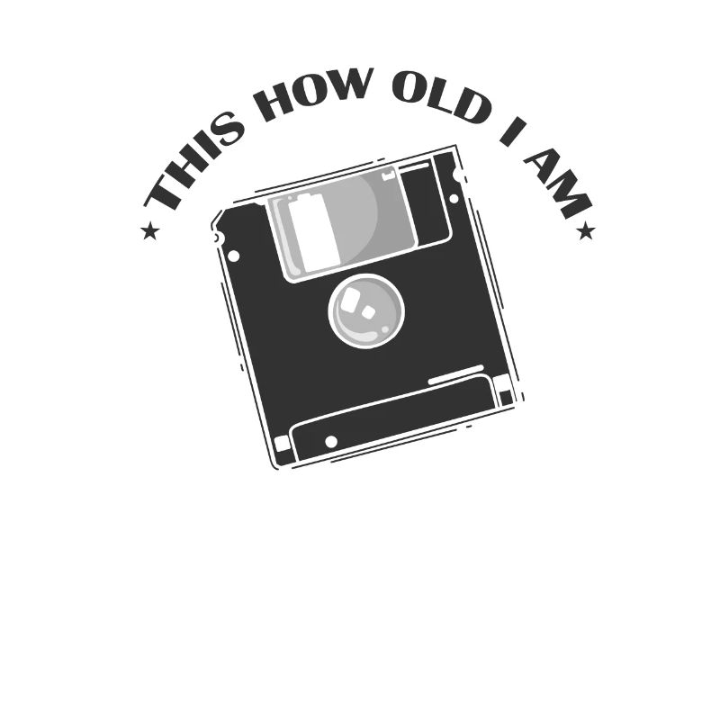 This how old I am diskette retro memory module