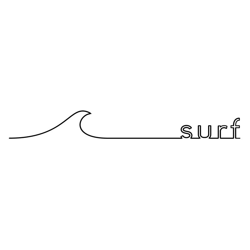Idée cadeau de surf wave lettrage