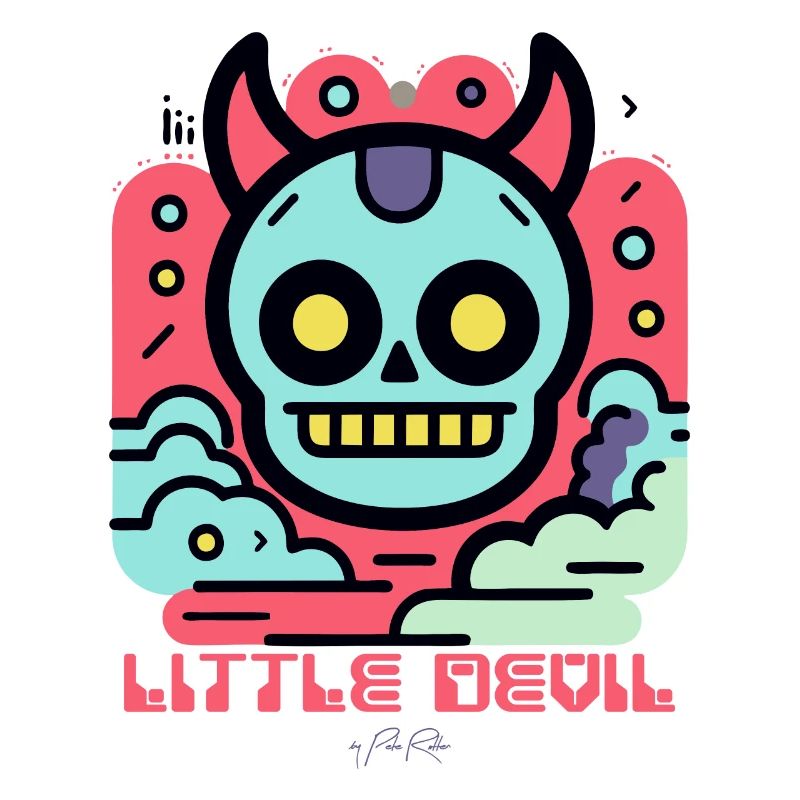 Style de dessin animé moderne : Petit diable