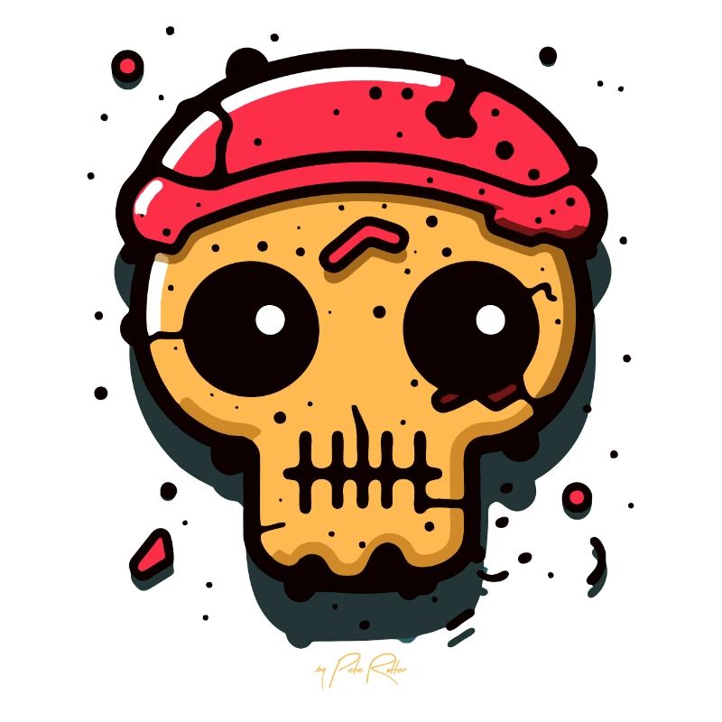 Crâne de pirate de garçon de cabine