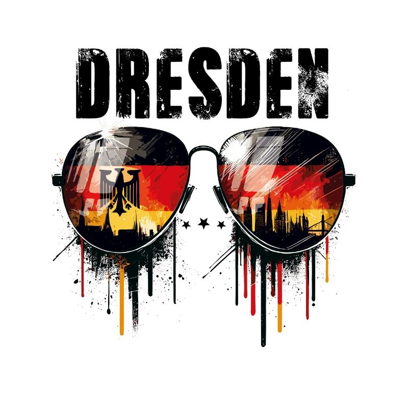 Dresden Sunglasses Design with German Flag