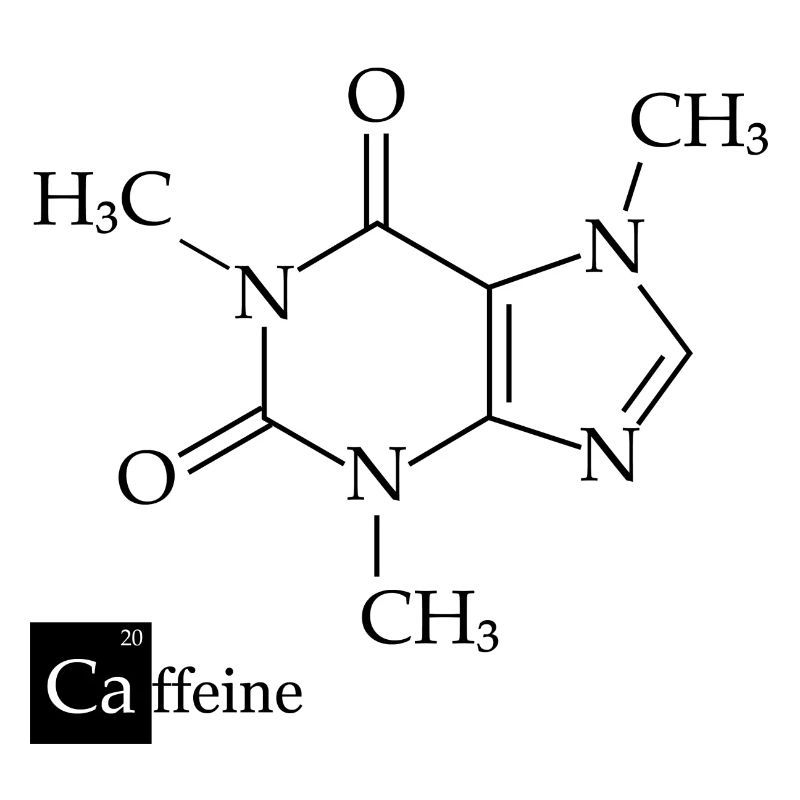 Formule structurelle caféine