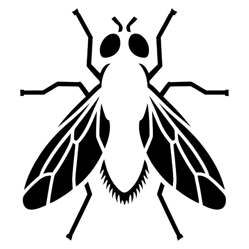 Noeud papillon insecte silhouette minimaliste simple