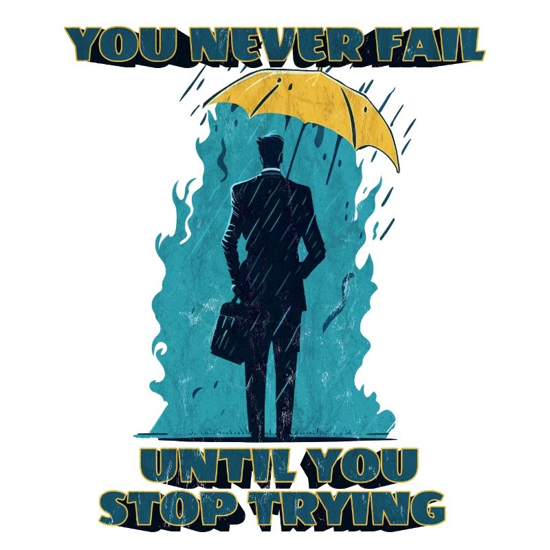 You never fail until you stop trying