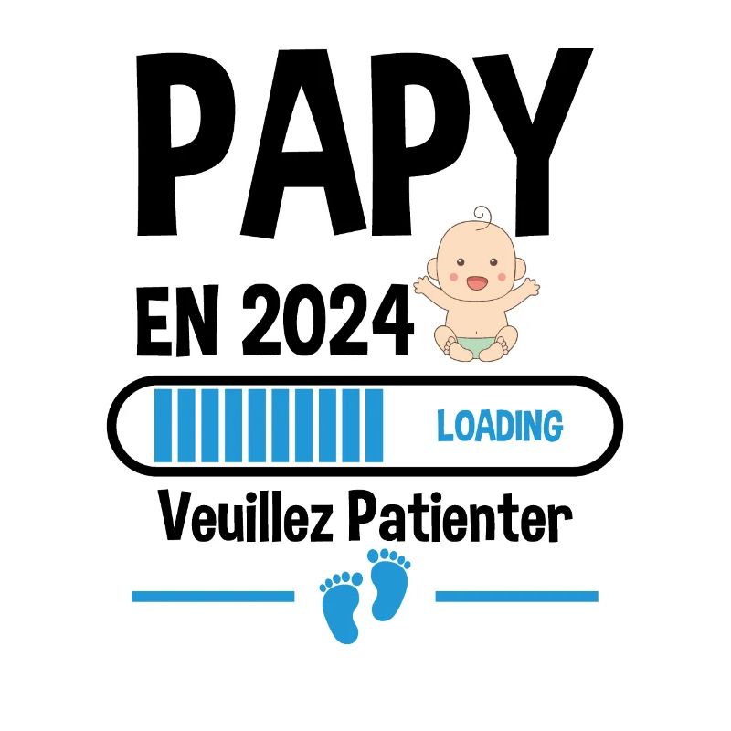 Futur Papy 2024 Grand-père Bébé Grossesse Cadeau
