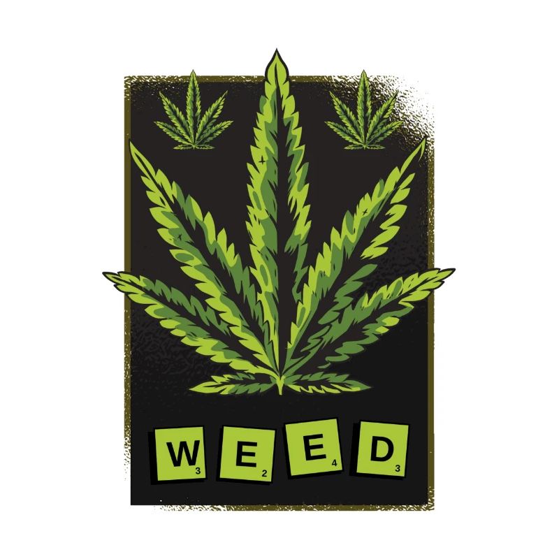 Weed cannabis leaf