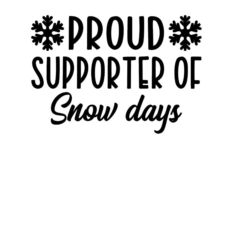 Fier partisan des jours de neige