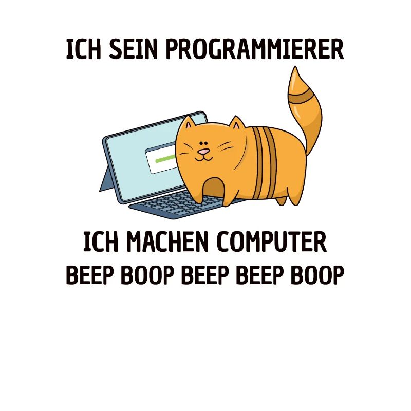 Lustiges Programmierer Entwickler Computer Katzen