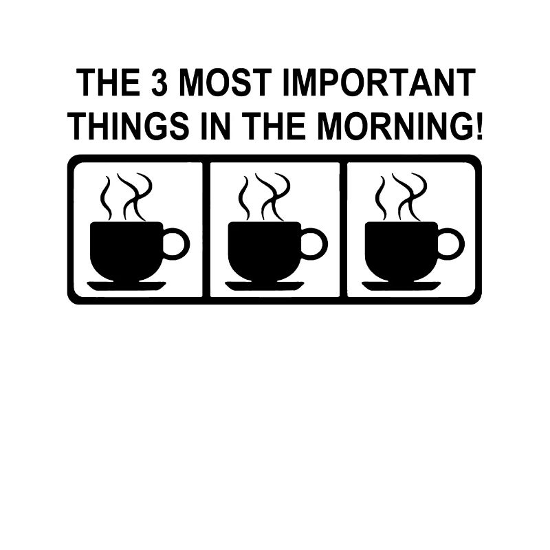 LES 3 CHOSES LES PLUS IMPORTANTES DU MATIN Café
