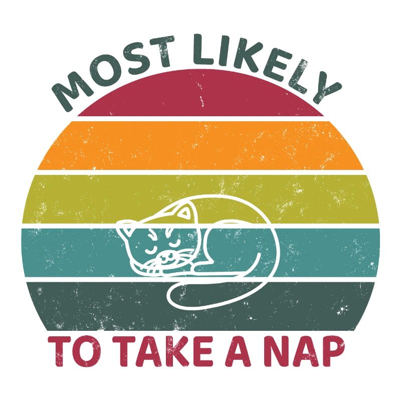 Most likely to take a nap - sleeping cat