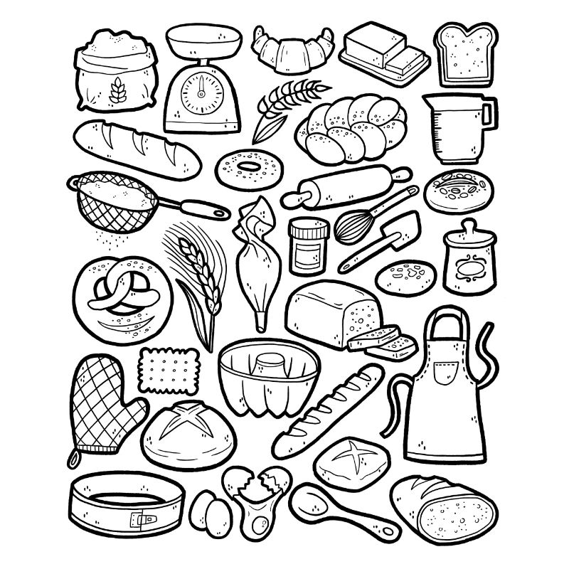 Baking & Bakery Doodles