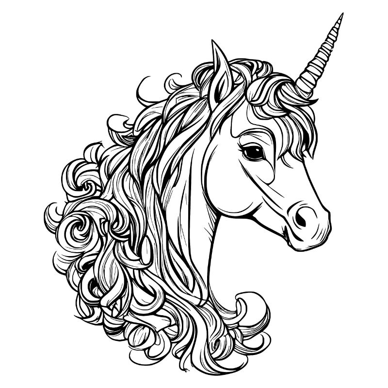 Illustration eines Einhorns