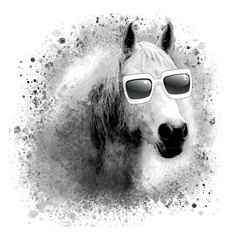 Moisissure, Cheval,Cheval Blanc,Lunettes de soleil