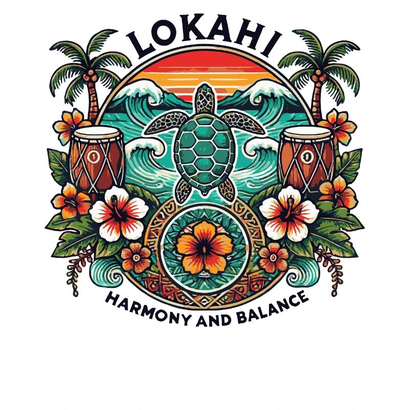 Lokahi - Harmonie hawaïenne et équilibre Turtle Design