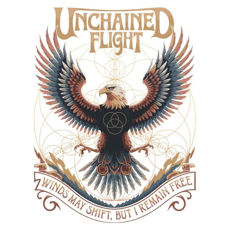 Unchained Flight - Eagle & Sacred Geometry