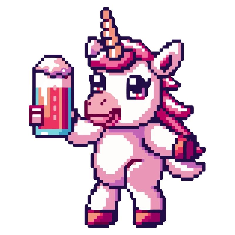 Einhorn Bier Pixel