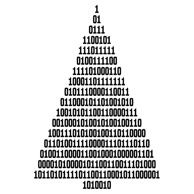 Christmas Christmas Tree Binary Code Computer Scientist