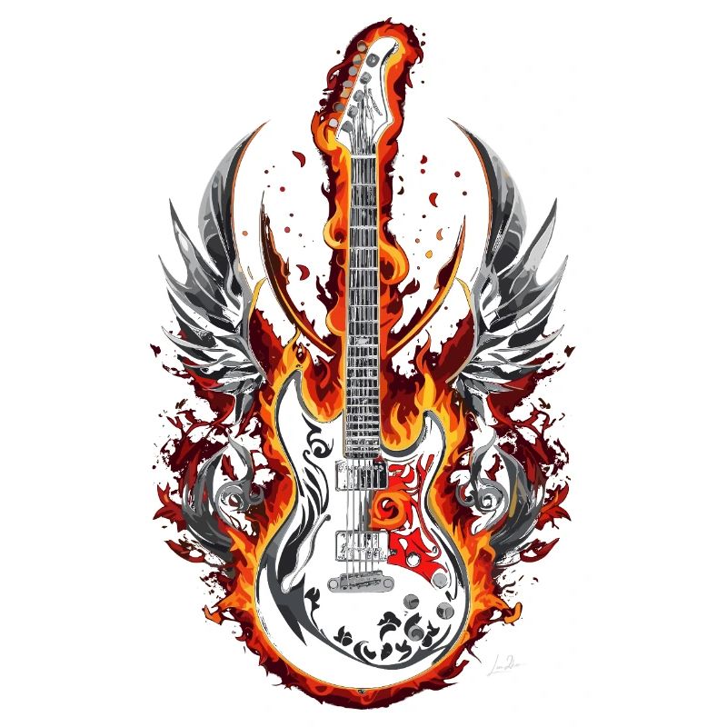 Fire Winged Guitar