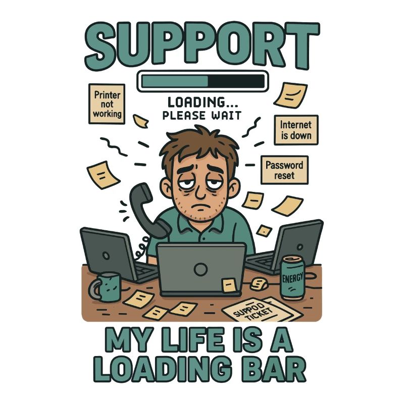 IT Support Everyday Life with Loading Bars