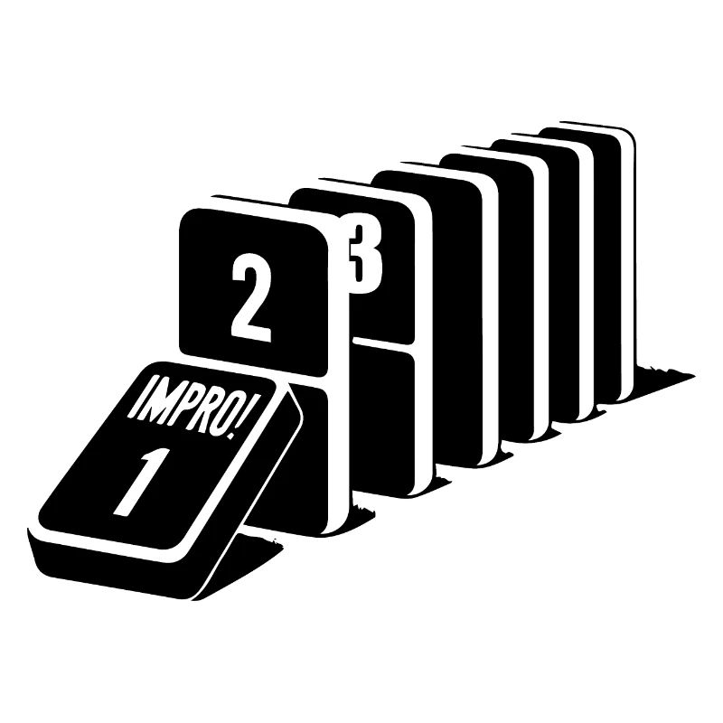 3,2,1 Improvisationstheater Improvisation Improvisation T-Shirt