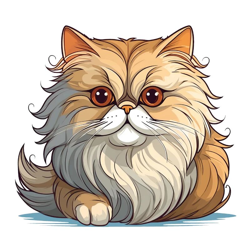 Un mignon chat persan