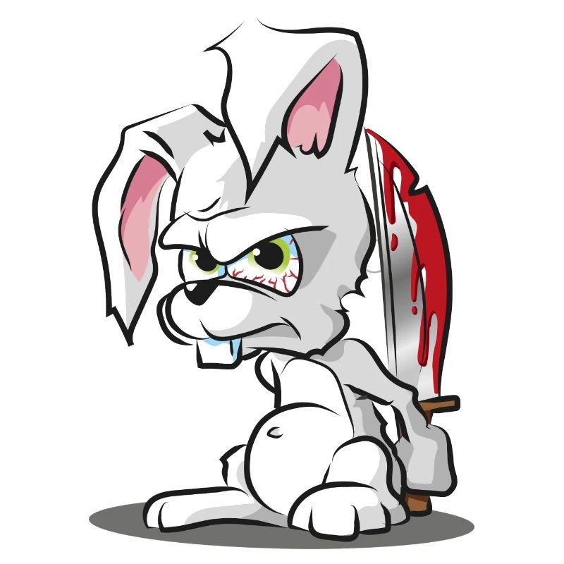 Cute Horror Rabbit Rabbit Halloween