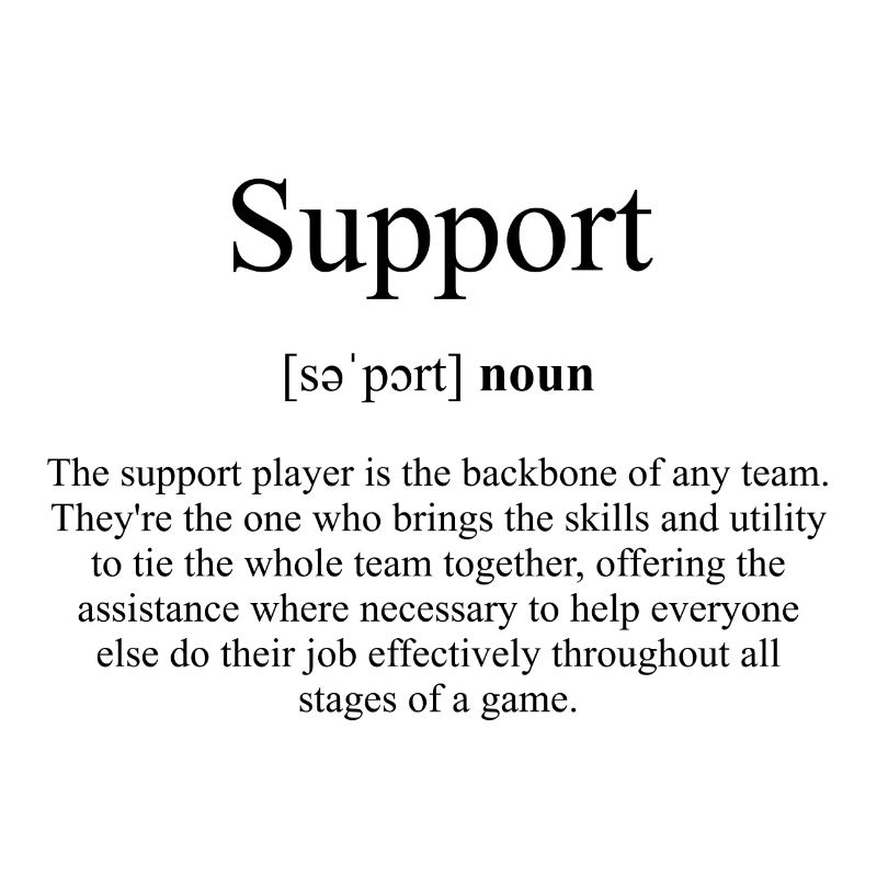 Support (Unterstützer) Definition Dictionary