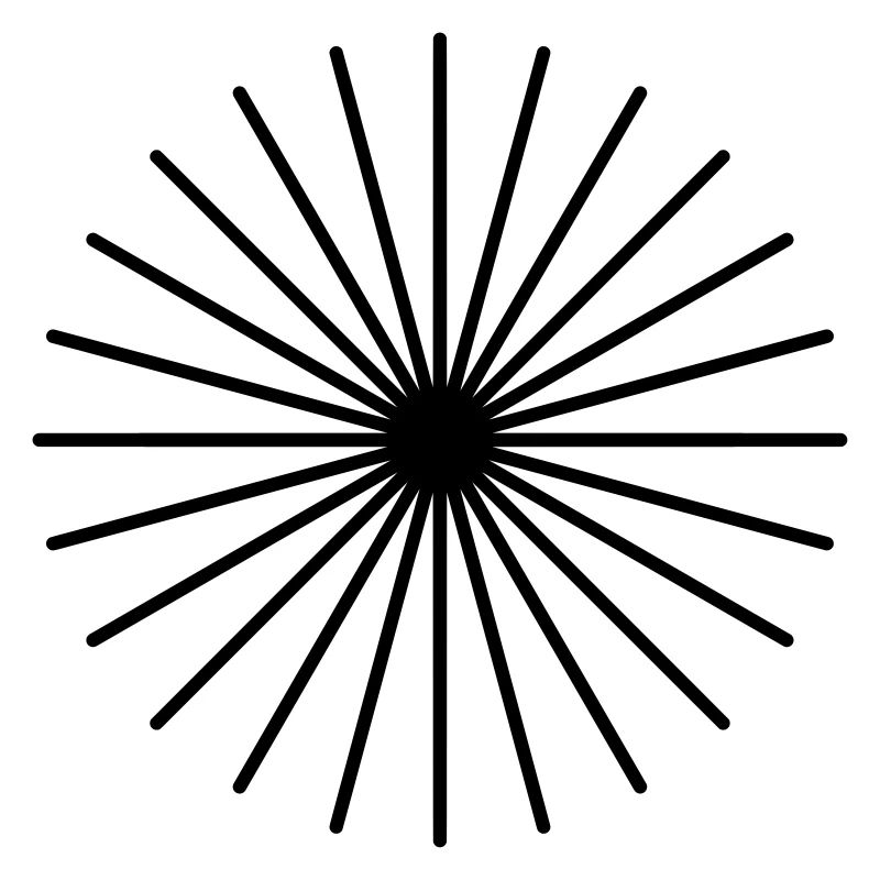Lines Circle Sun Rays