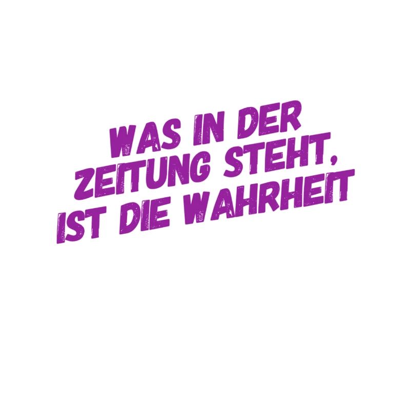 der Zeitung kann man vertrauen