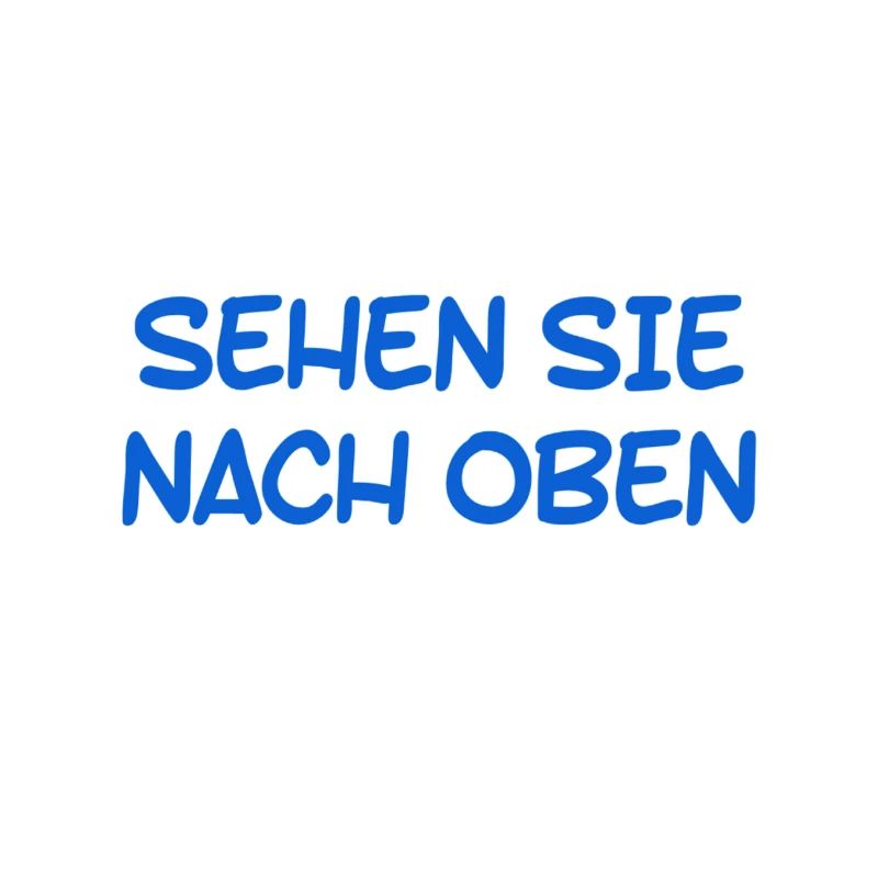 richte den Blick nach oben
