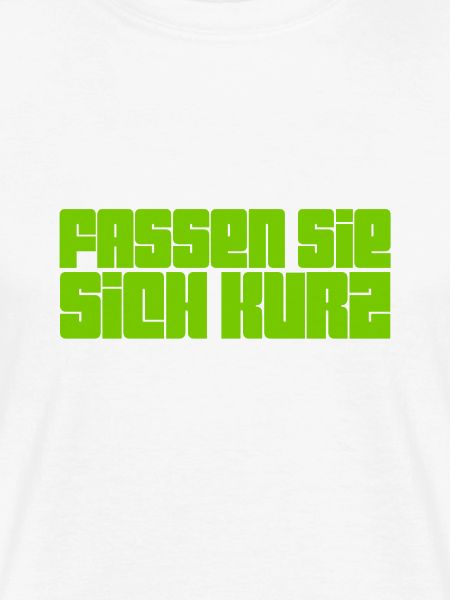 bitte kurz fassen