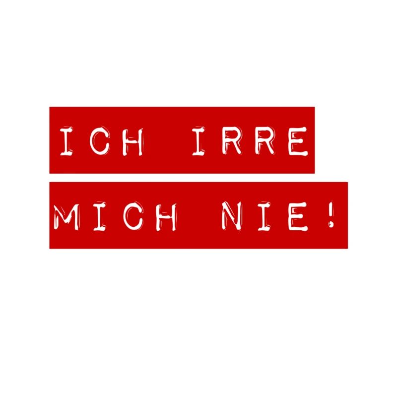 ich mache keine Fehler