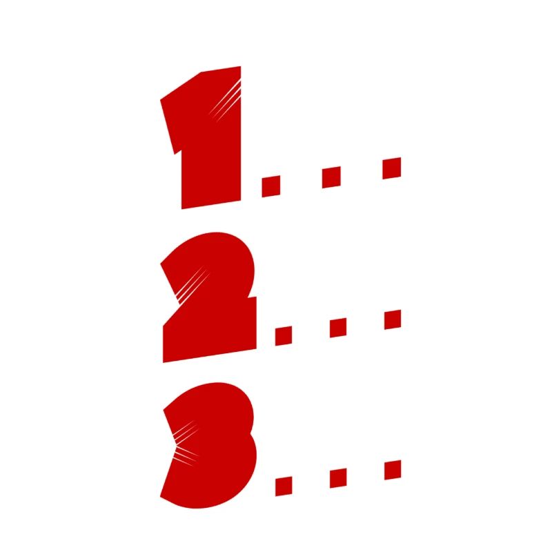1, 2, 3