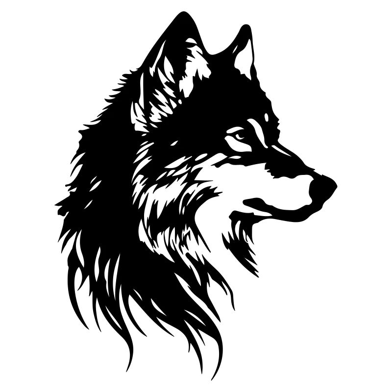 Wolf Kopf Tier