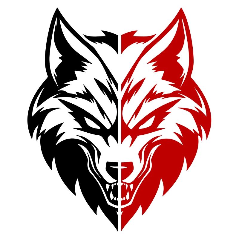 Wolf Kopf Symbol