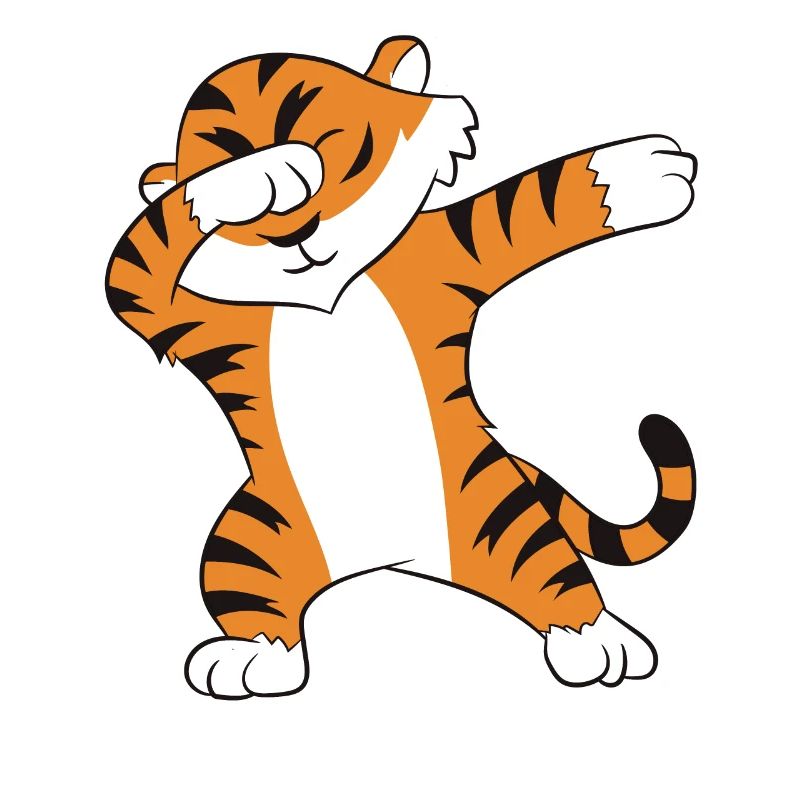 Dabbing Tiger Funny Dancing Tiger