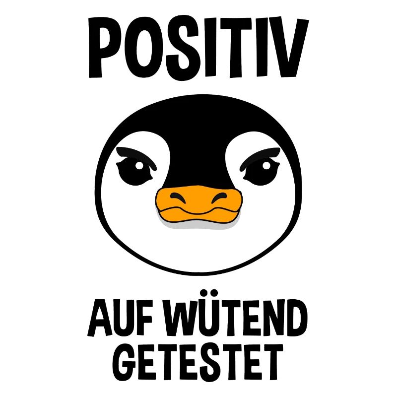 Wütender Pinguin Lustiger Spruch Geschenk