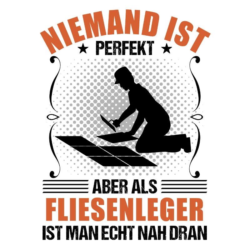 Fliesenleger Lustiger Spruch Handwerker Geschenk